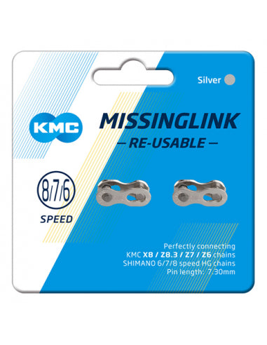 2 Enganches Cadena Kmc 7,3m 6-7-8v - KMC | ARS Bike Parts