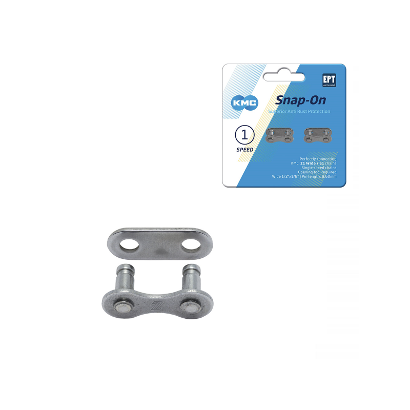2 Enganches Cadena Kmc Snap-On Plata 1v - KMC | ARS Bike Parts