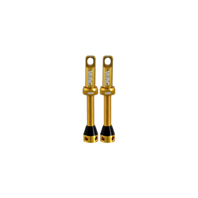 WAG 2 Valvulas Tubeles Aluminio 44mm Dorado - WAG | ARS Bike Parts