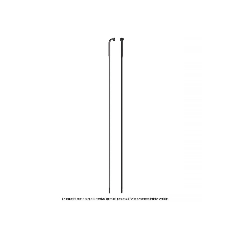 SAPIM 4 Radios Fuertes Inox J-Bend 275mm Negro - SAPIM | ARS Bike Parts