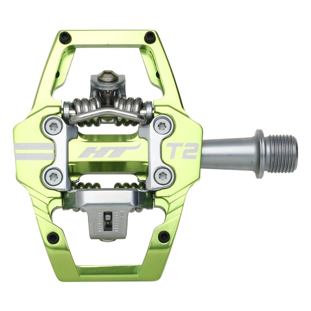 Pedales Enduro HT T2 (verde Manzana)