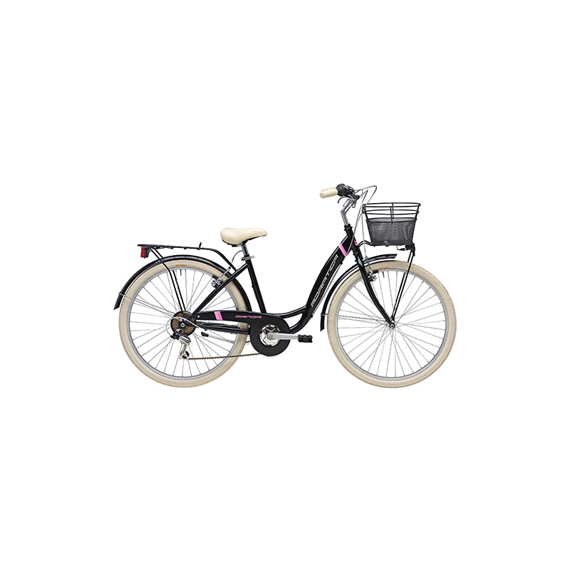 Adriatica Bicicleta Panda 26" Lady 6v Negro Mate - ADRIATICA | ARS Bike Parts