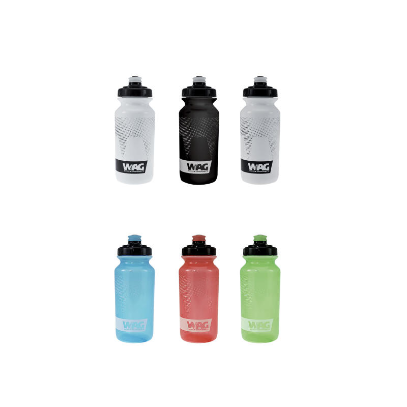 Bidon 500ml Negro Transparente WAG - WAG | ARS Bike Parts
