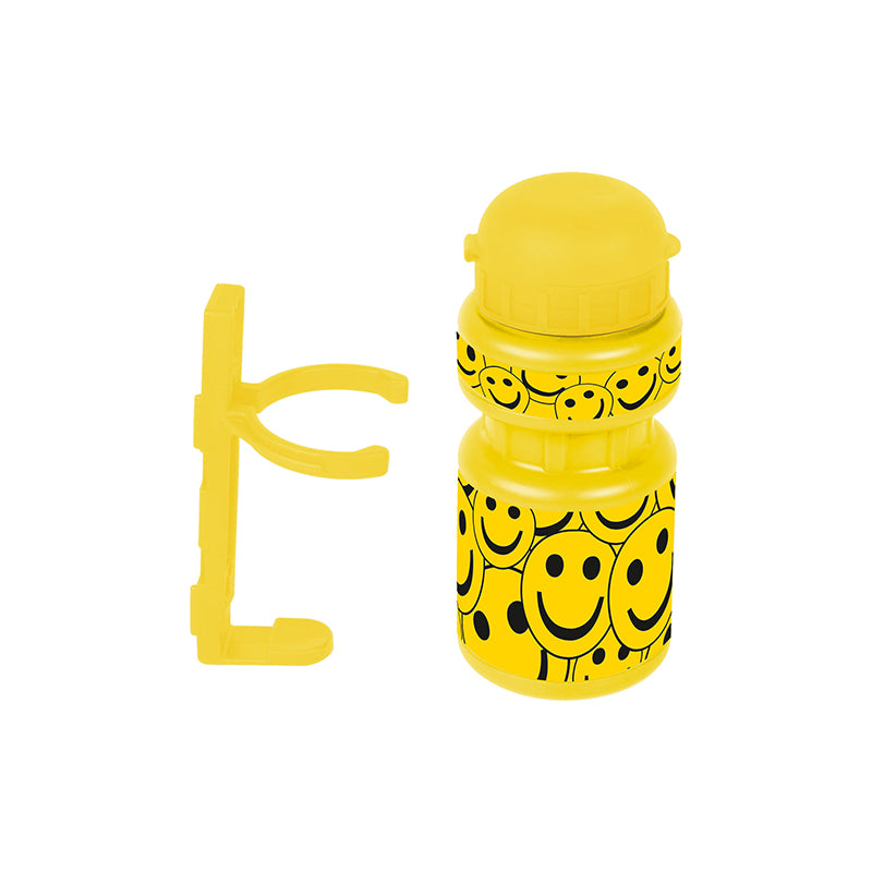 M-Wave Bidon Niño 300ml+portabidón Amarillo Smile - M-WAVE | ARS Bike Parts