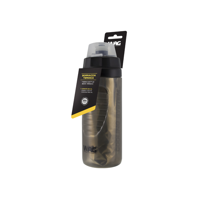 Bidon Termico 500ml Negro WAG - WAG | ARS Bike Parts