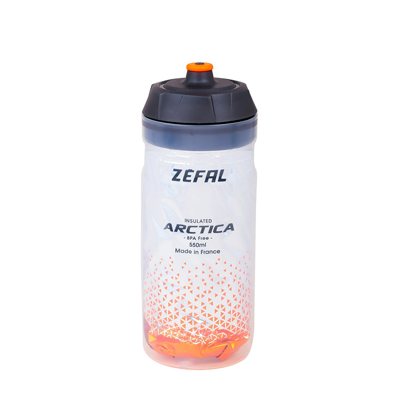 Bidon Zefal Isotermico Arctica 550ml Plata-Naranja - ZEFAL | ARS Bike Parts