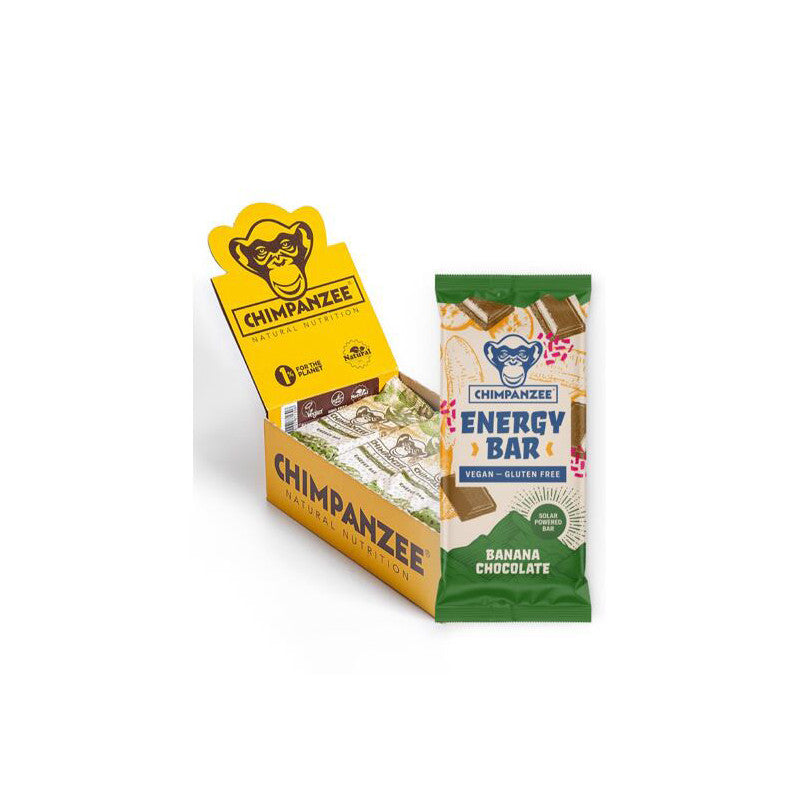 Caja 15 Barritas Energy Platano y Chocolate 55gr Chimpanzee - CHIMPANZEE | ARS Bike Parts