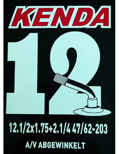 Camara 12 1-2x1.75 X 2 1-4 V-Curvada KENDA - KENDA | ARS Bike Parts