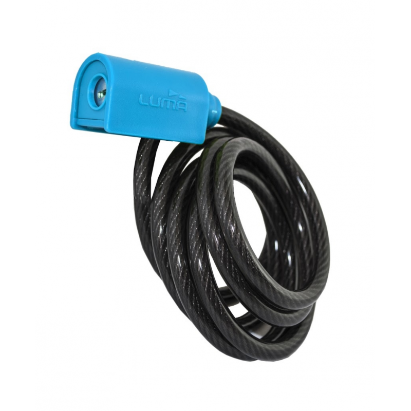 Luma Candado Espiral Enduro 7318 8mm 150 Azul - LUMA | ARS Bike Parts