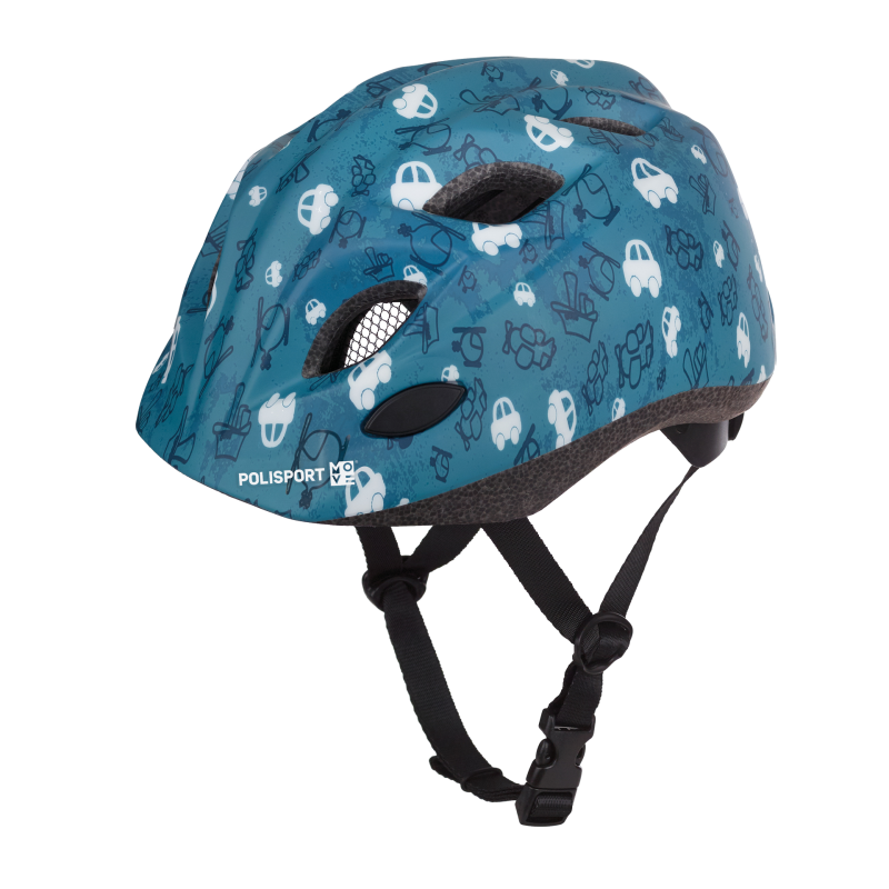 Casco Polisport In-Mold Kids Premium Luz LED Azul T-Xs - POLISPORT | ARS Bike Parts