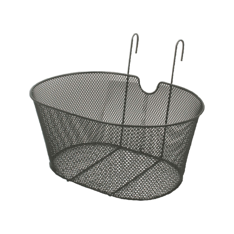 Easy Cesta Delantera Bici Ovalada Negro con Ganchos - EASY | ARS Bike Parts