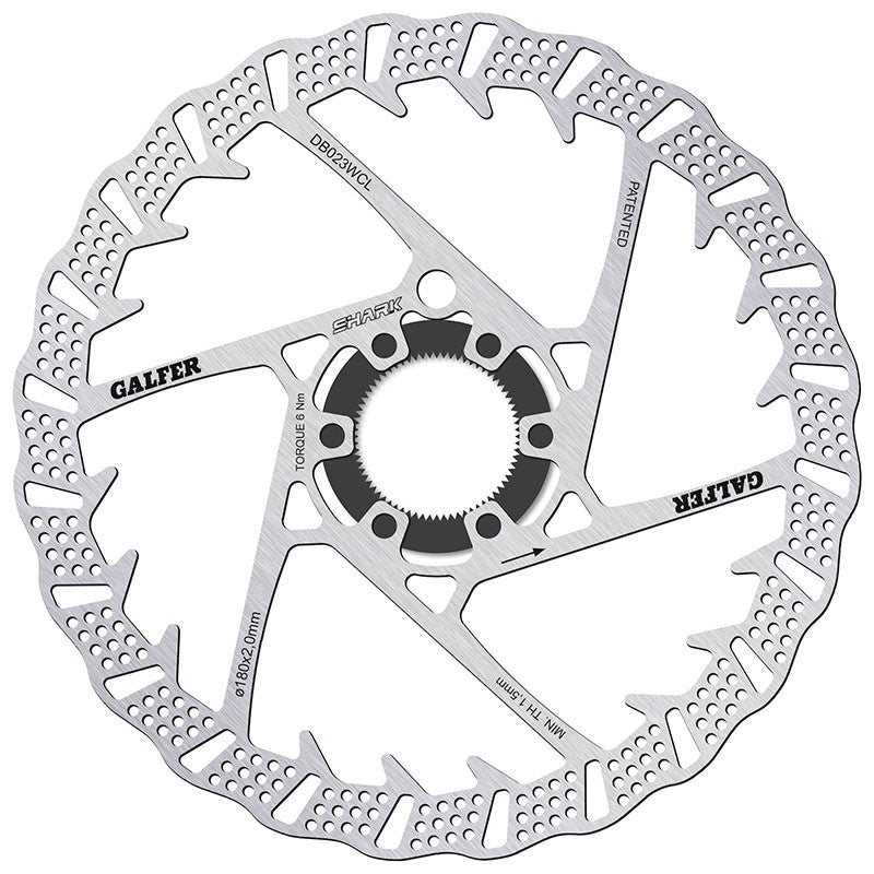 Disco 180mmx2.0mm Galfer Shark Center-Lock