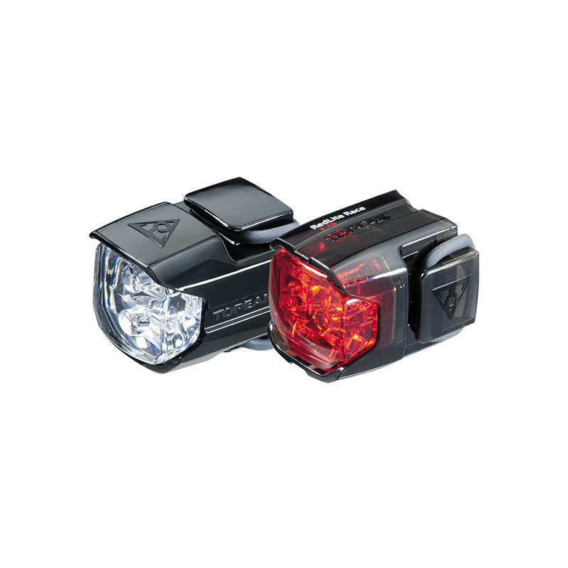TOPEAK Faro Delantero+piloto Trasero Highlite Combo Race Negro - TOPEAK | ARS Bike Parts