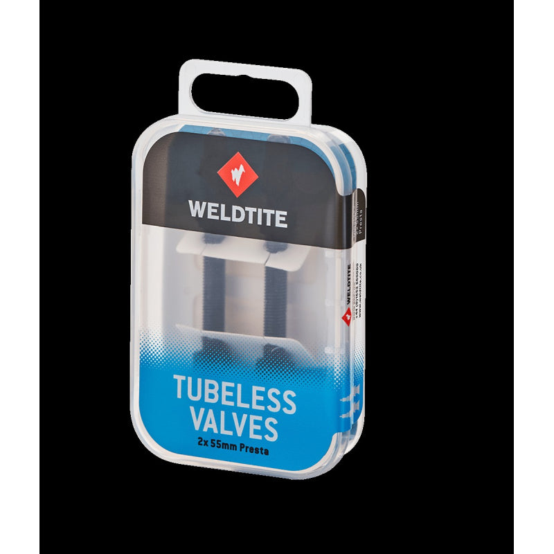 Jgo 2 Valvulas Tubeless Aluminio Negra 55mm Caja