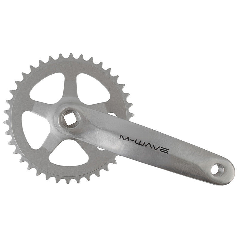 Juego Bielas Single Speed M-Wave 1x38d 170mm Plata - M-WAVE | ARS Bike Parts