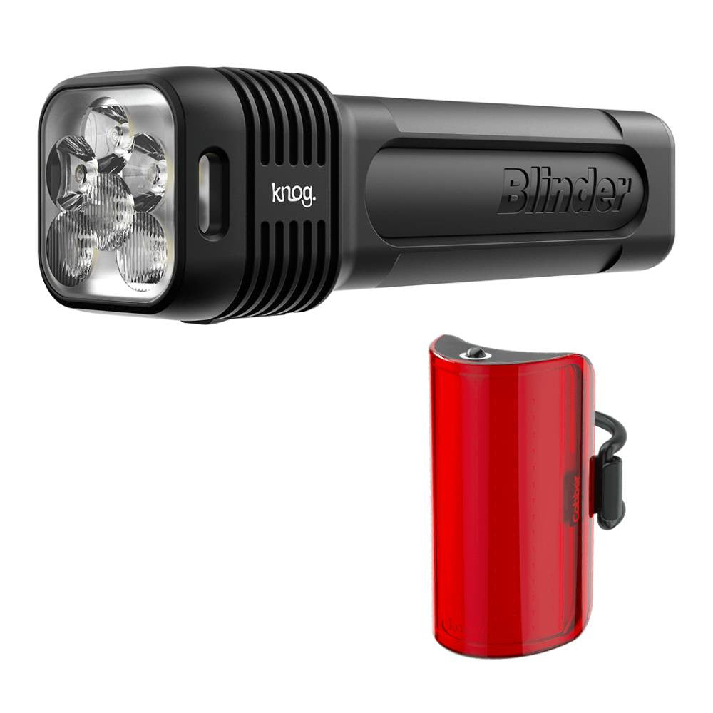 Juego Luces Knog Blinder 1300 + Mid Cobber