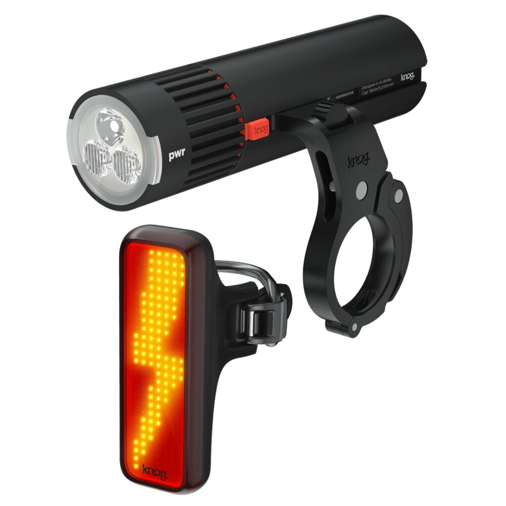 Juego Luces Knog Pwr Trail + Blinder V Bolt