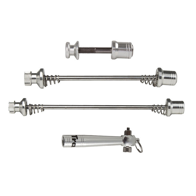 Tranz-X Kit Automaticos Bujes-Sillín Antirrobo Plata - TRANZ-X | ARS Bike Parts