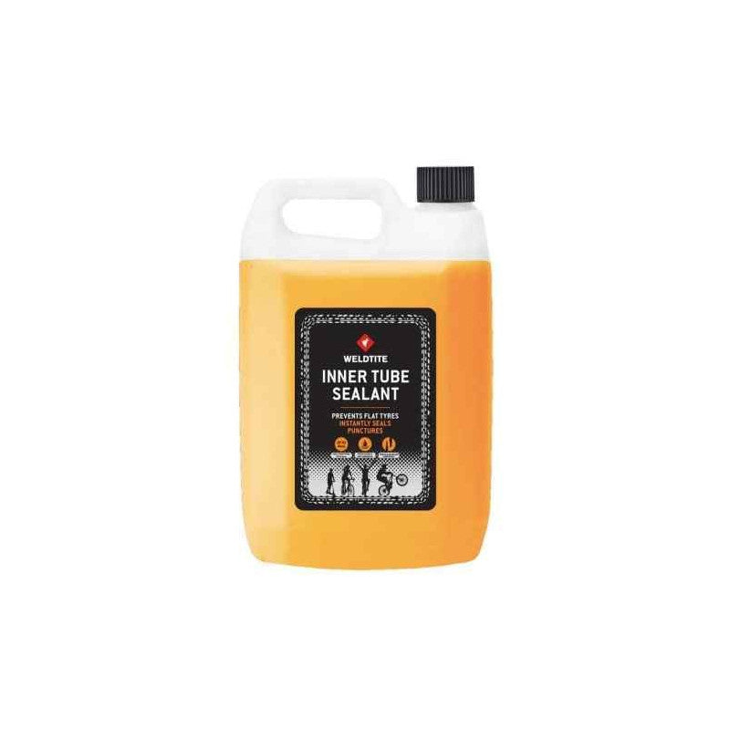 Liquido Sellante Premium Weldtite 5l Para Camaras Con Demonta Valvulas + Tubo Para Relleno