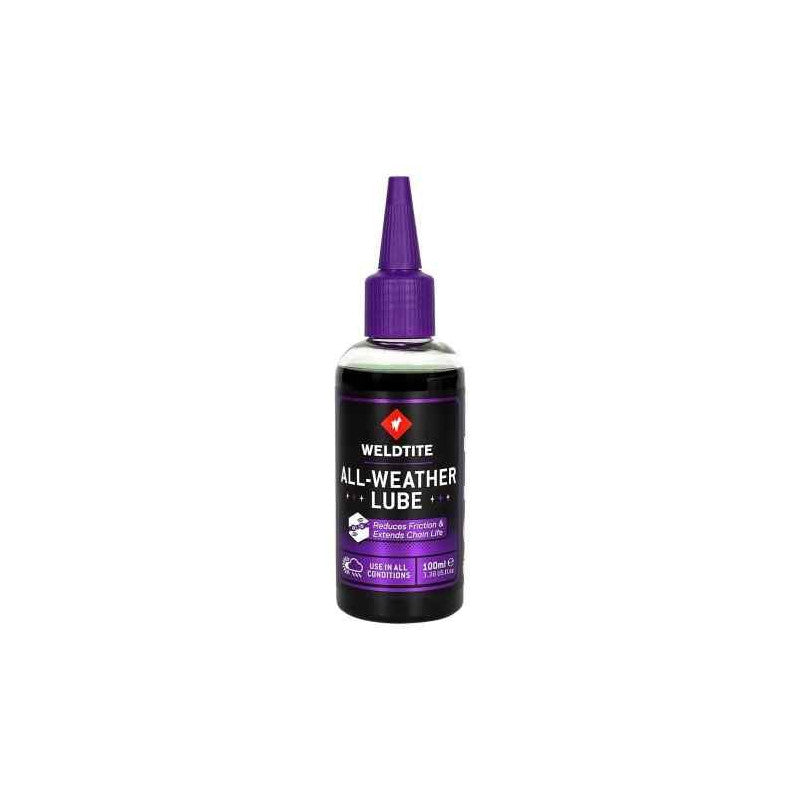 Weldtite Lubricante All Weather, Bote 100ml sin Ptfe ( +35% Vida Util de la Cadena) - WELDTITE | ARS Bike Parts