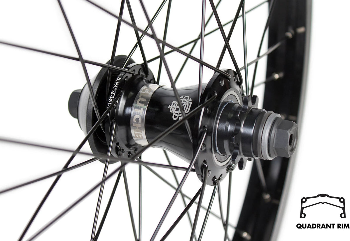 Rueda Trasera Quadrant/Clutch V2 Lhd 36 H Negra