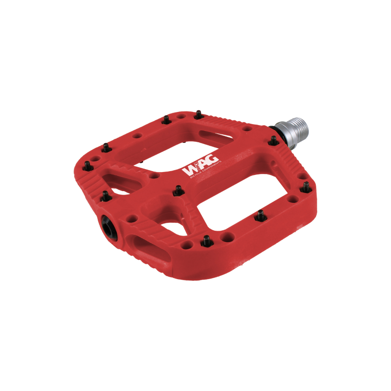 Par Pedales Plataforma Resina 9-16 Rojos WAG