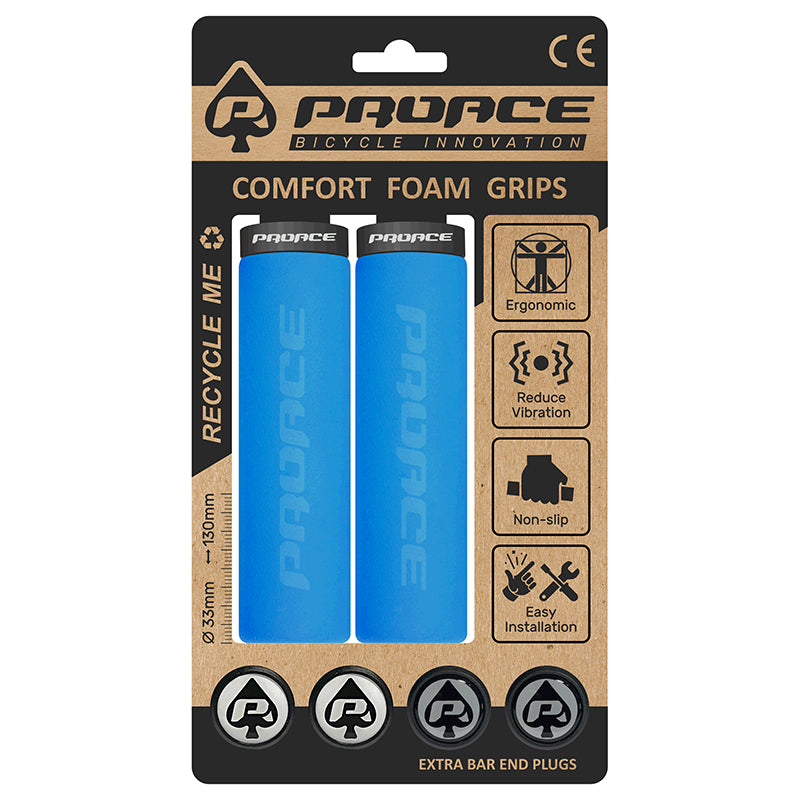 Par Puños Proace Comfort Foam (lock On) Azul - PROACE | ARS Bike Parts