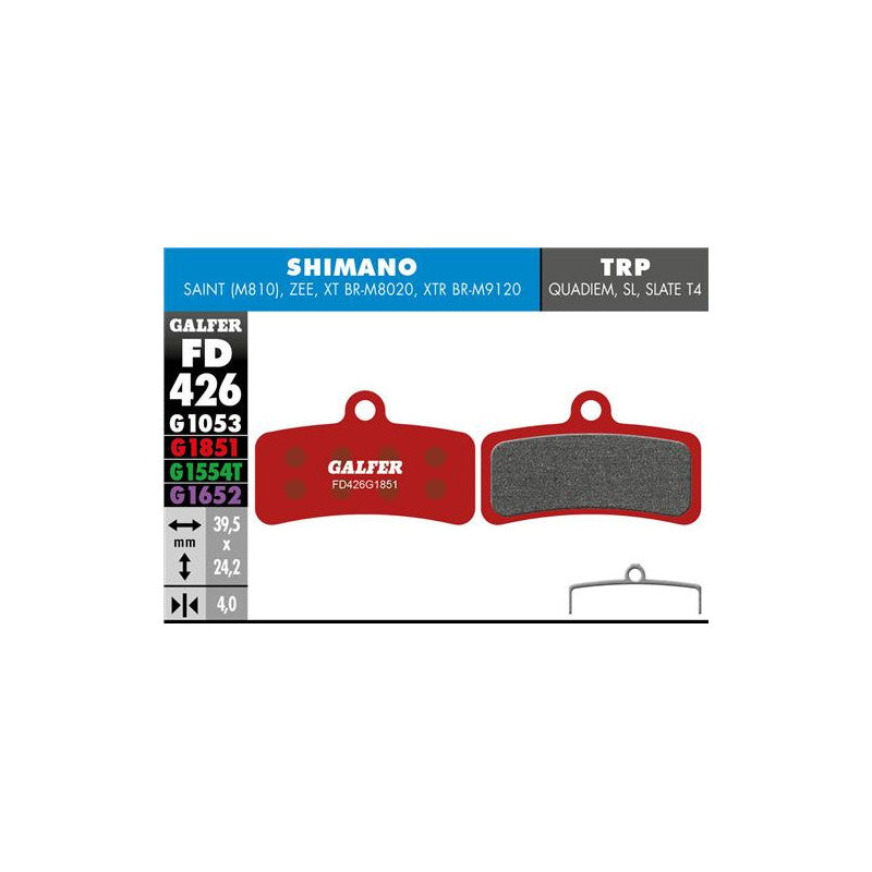 GALFER Bike Pastillas Fd Adv SHIMANO Saint Zee 4 P GALFER - GALFER BIKE | ARS Bike Parts