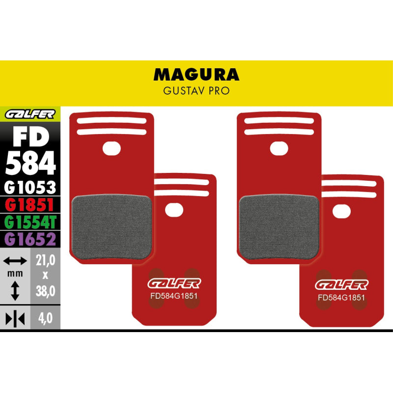 Pastillas Fd Advance Magura Gustav Pro Galfer