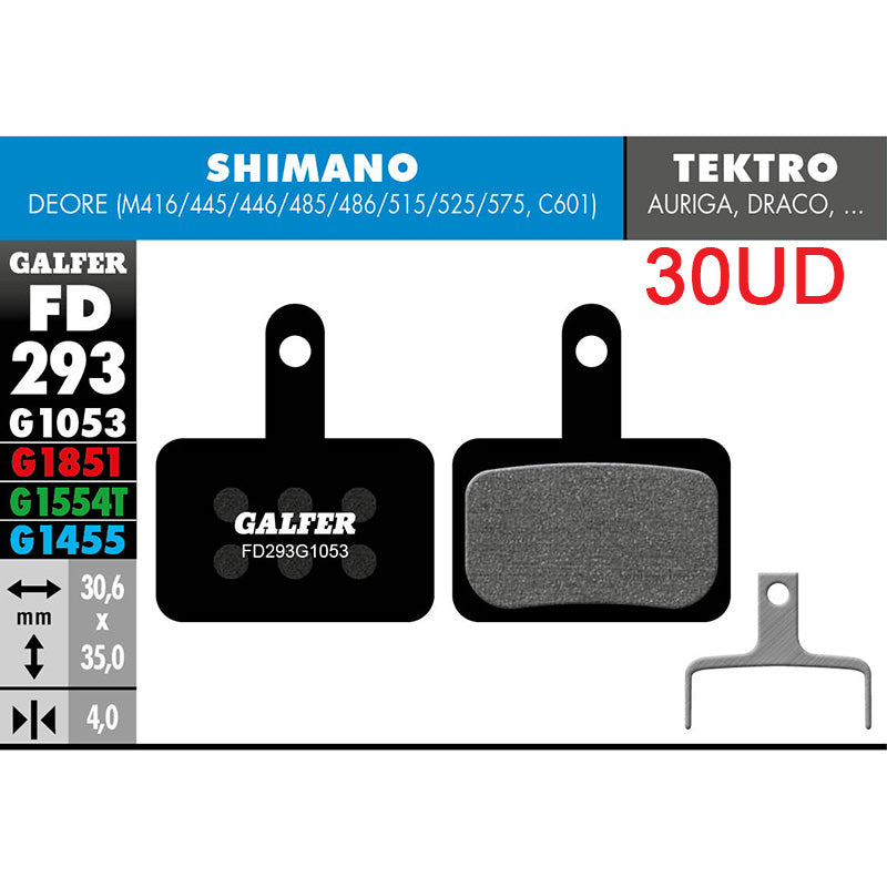 Pastillas Fd (pack 30 Pares) Fd293 G1053 Galfer