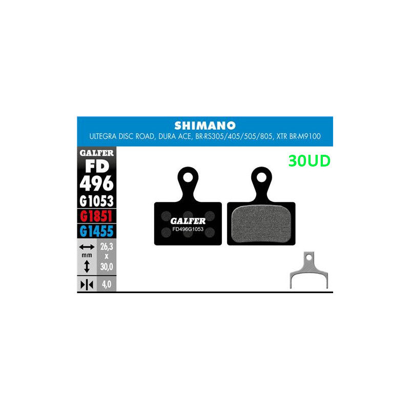 Pastillas Fd (pack 30 Pares) Fd496 P1053 Galfer