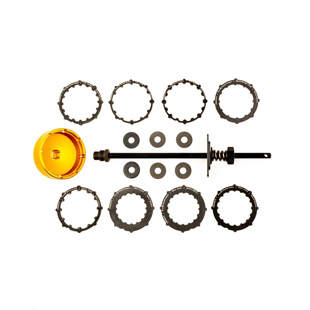 Set Extractor Cojinetes Pedalier Pedro's Pro Con Adaptadores (10 Piezas)