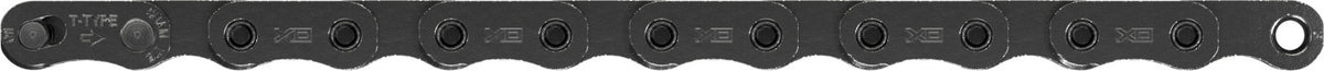 Cadena Sram X.01 Eagle Transmission 12v, Incl. Powerlock, 126 Eslabones, Negro