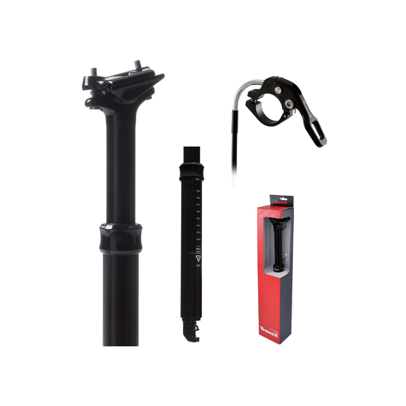 Tija Telescopica 30,9x370mm-100mm Cable Interno Negra