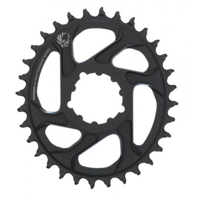 PLATO SRAM EAGLE OVAL X-SYNC 32D DIRECT MOUNT 6 MM OFFSET NEGRO
