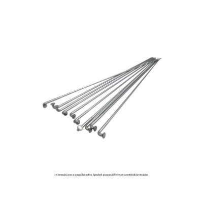 144 RADIOS DE 275 ZINC PLATA CON CABECILLAS