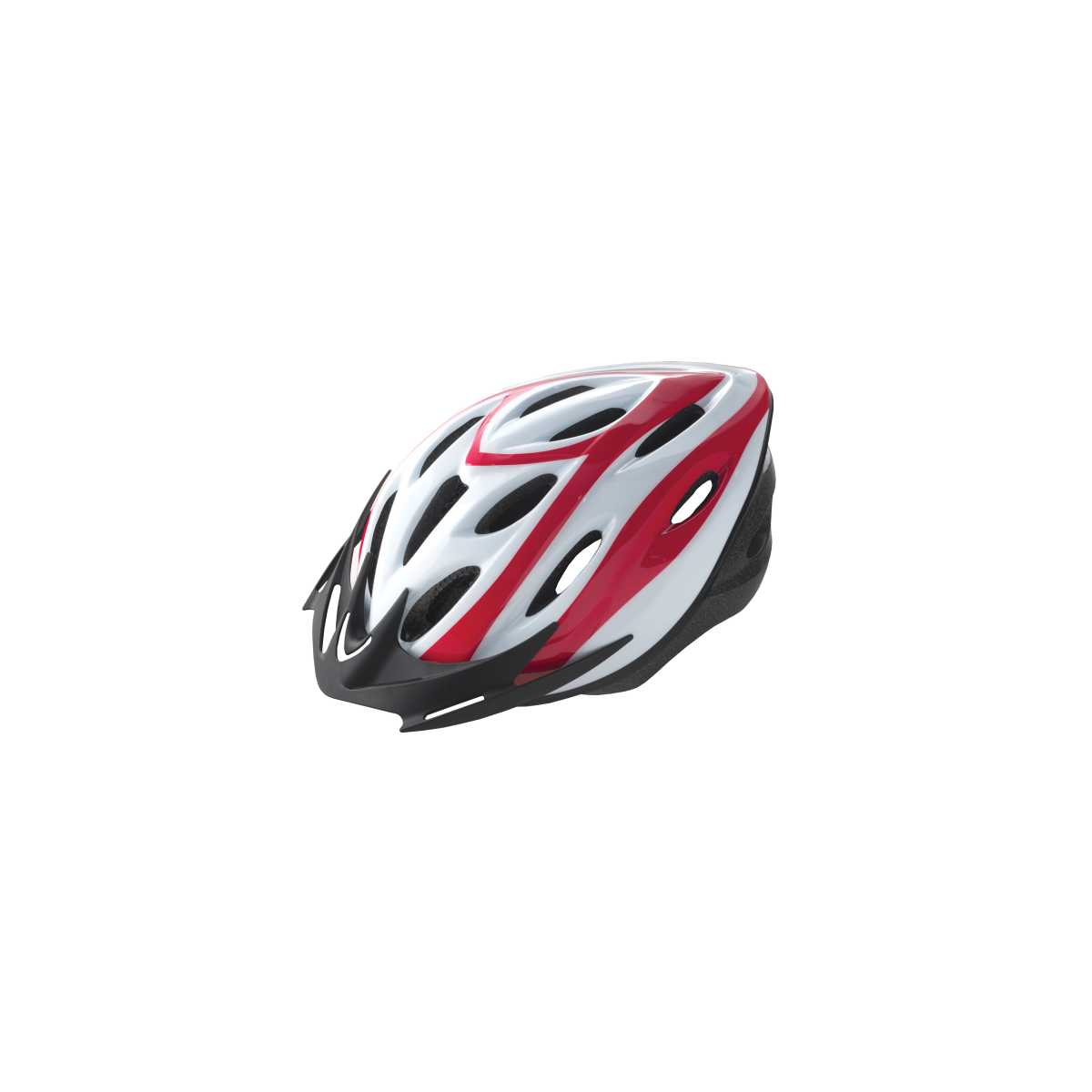CASCO RIDER OUT-MOULD BLANCO/ROJO T.M 54-58CM WAG