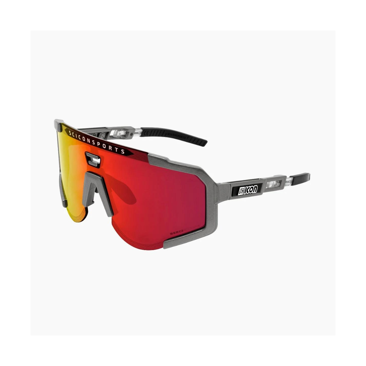 GAFAS SCICON AEROSCOPE GRIS ANTRACITA (LENTE MULTIESPEJO ROJO)