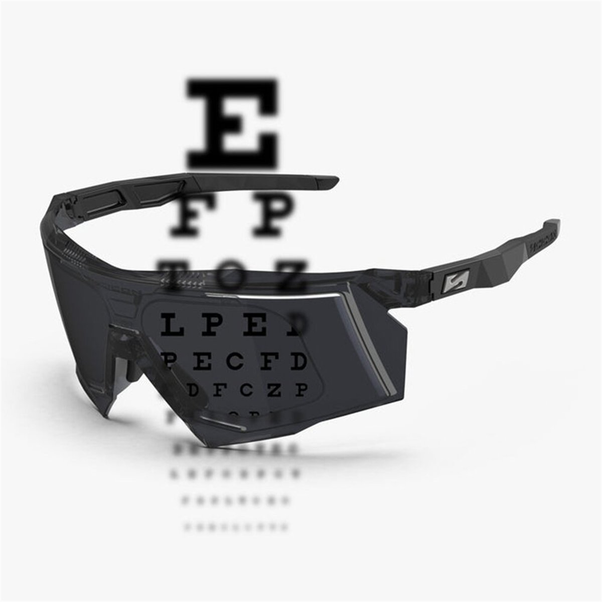 gafas scicon aerostorm con inserto óptico (lente ahumada negra)