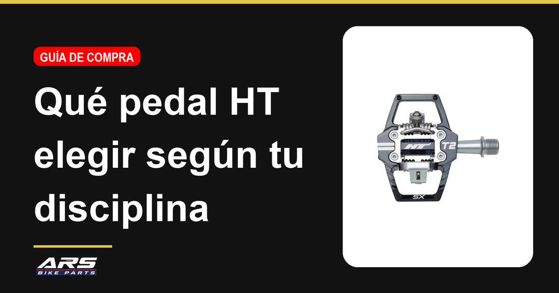 Pedales de clip HT segun disciplina