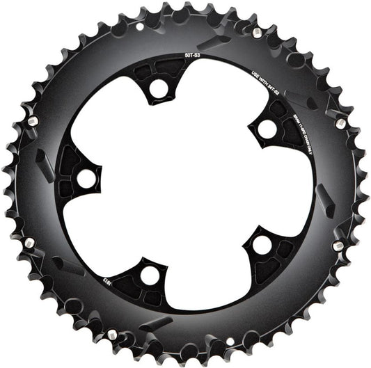 Plato Carretera Red B2 X-Glide 52t Yaw 11 Velocidades S2 110 Alum 5mm Negro Blast 2 Piezas