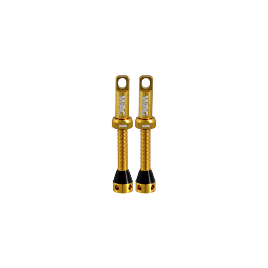 WAG 2 Valvulas Tubeles Aluminio 44mm Dorado - WAG | ARS Bike Parts