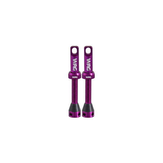 WAG 2 Valvulas Tubeles Aluminio 44mm Morada - WAG | ARS Bike Parts