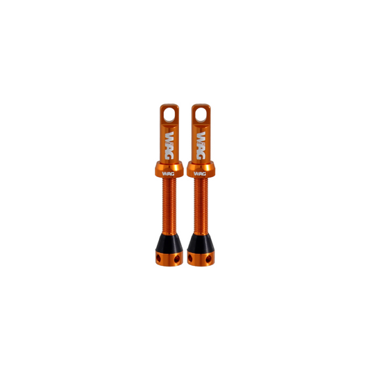 WAG 2 Valvulas Tubeles Aluminio 44mm Naranja - WAG | ARS Bike Parts