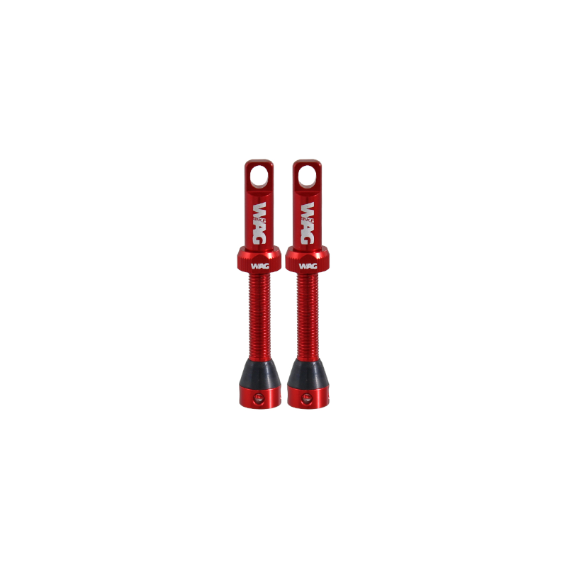 WAG 2 Valvulas Tubeles Aluminio 44mm Rojo - WAG | ARS Bike Parts