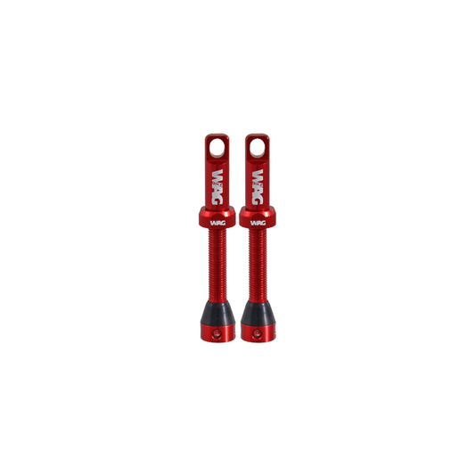 WAG 2 Valvulas Tubeles Aluminio 44mm Rojo - WAG | ARS Bike Parts