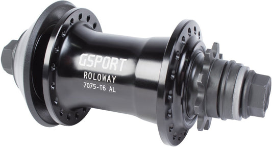Buje trasero de cassette G-Sport Roloway 9T, 36H, RHD/LHD, 14mm, Negro