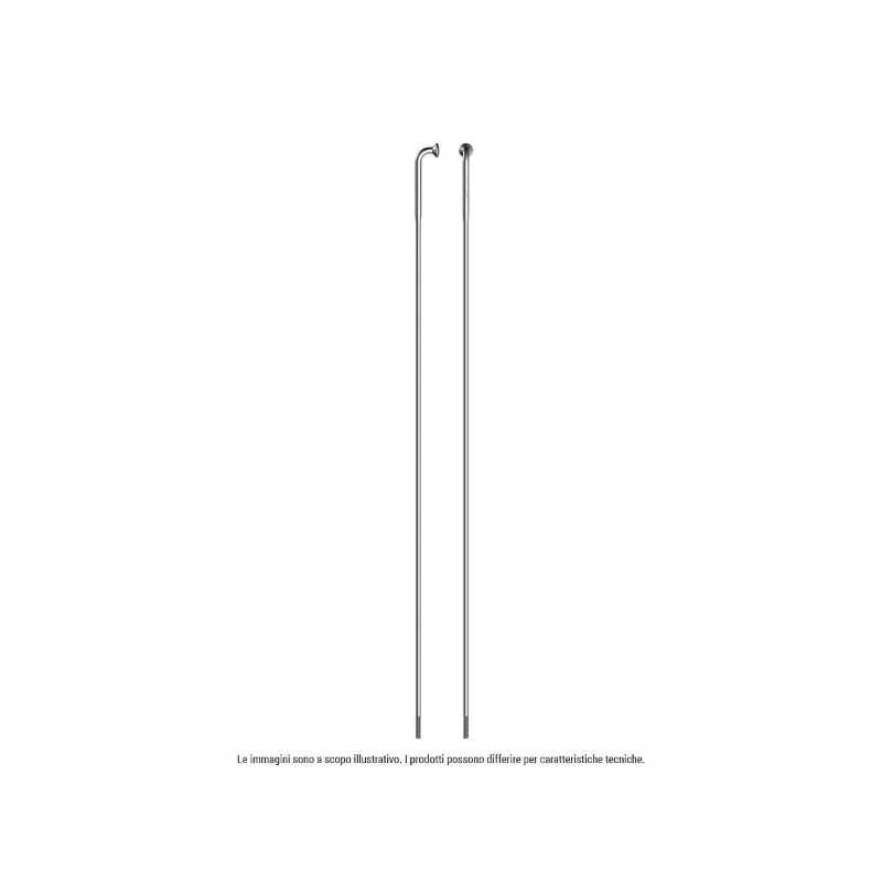SAPIM 4 Radios Fuertes Inox J-Bend 282mm Plata - SAPIM | ARS Bike Parts
