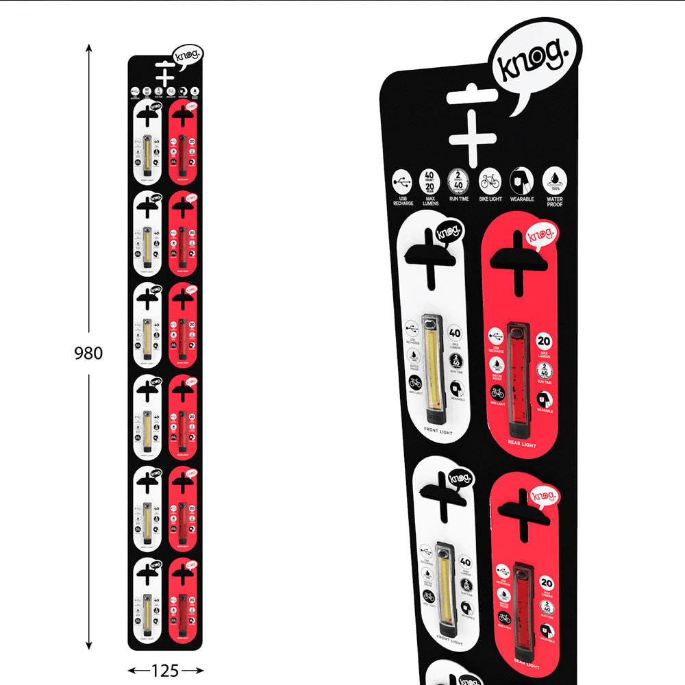 Expositor Luces Knog Plus (12 Piezas)