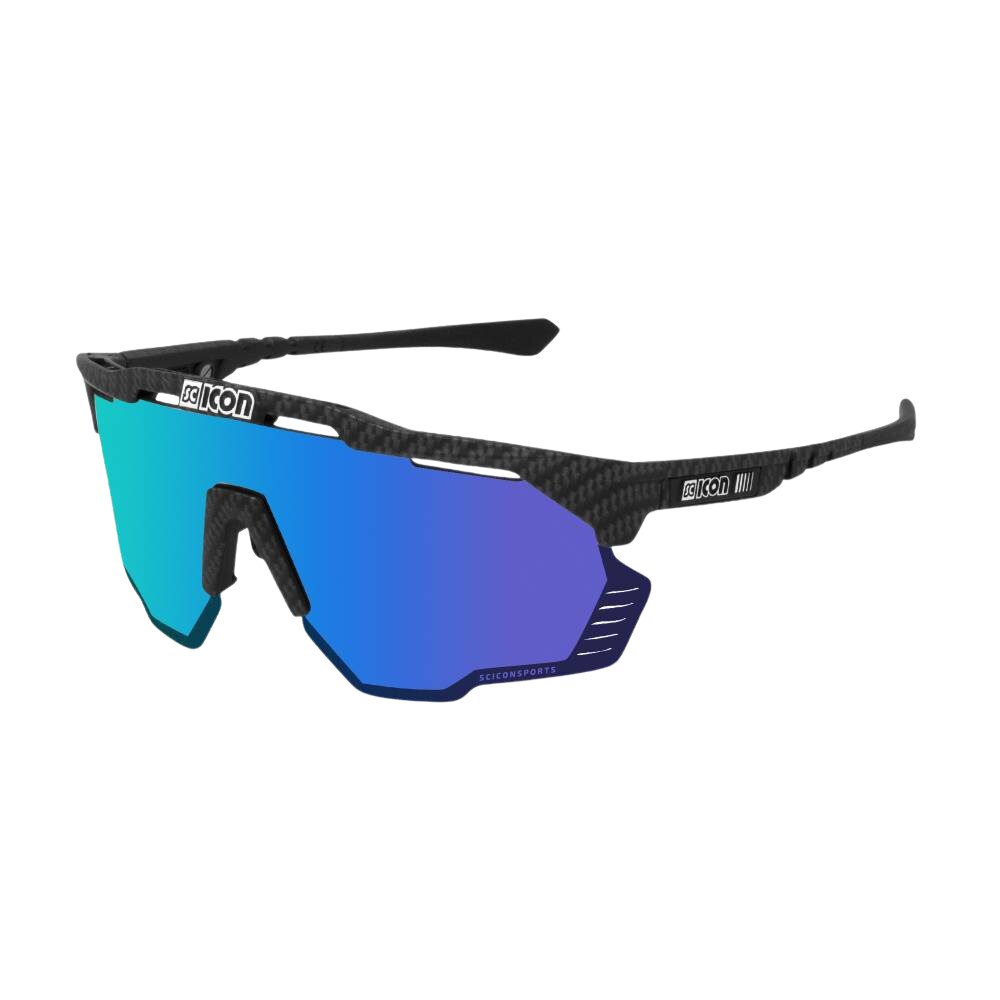 Gafas SCICON Aeroshade Kunken Carbon Matt (lente Multiespejo Azul) - SCICON | ARS Bike Parts